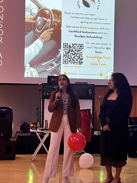 Sponsor announcement at event