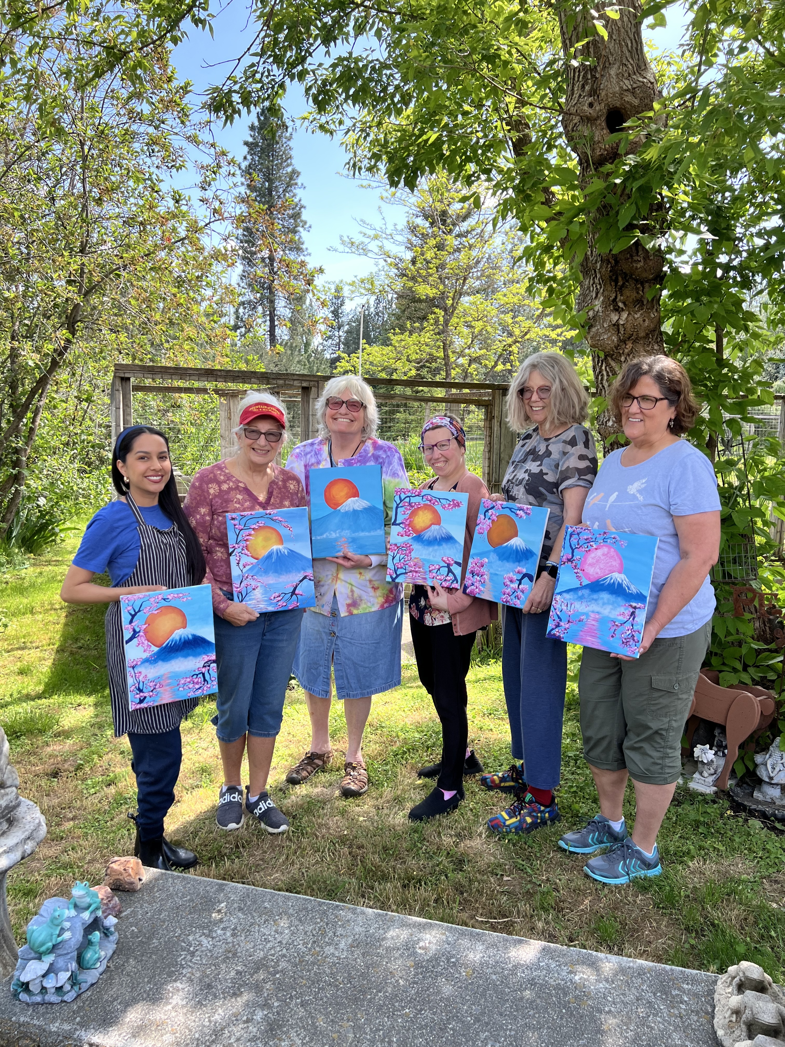 Diane Harder painting class