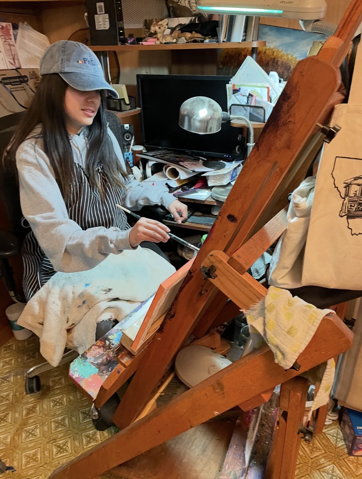 Diane Harder painting class