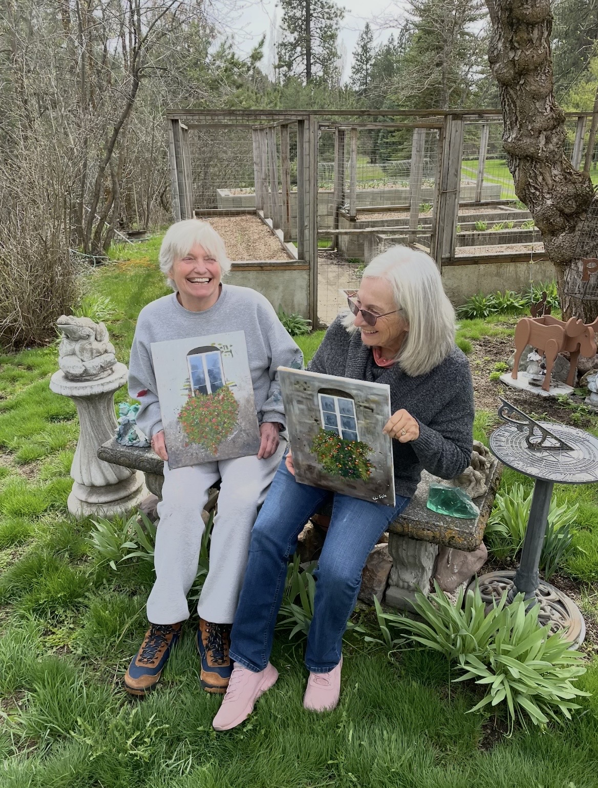 Diane Harder painting class