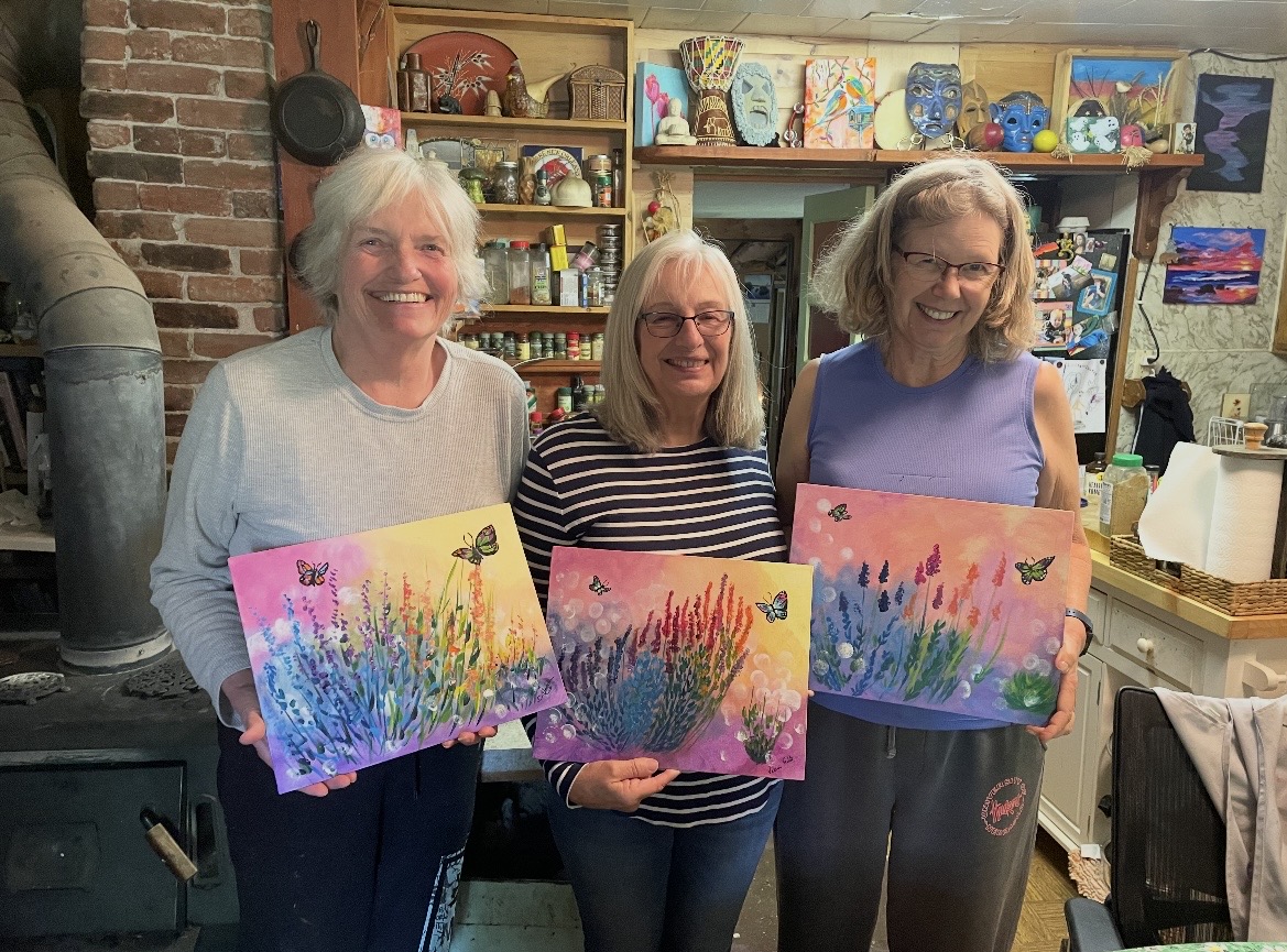 Diane Harder painting class