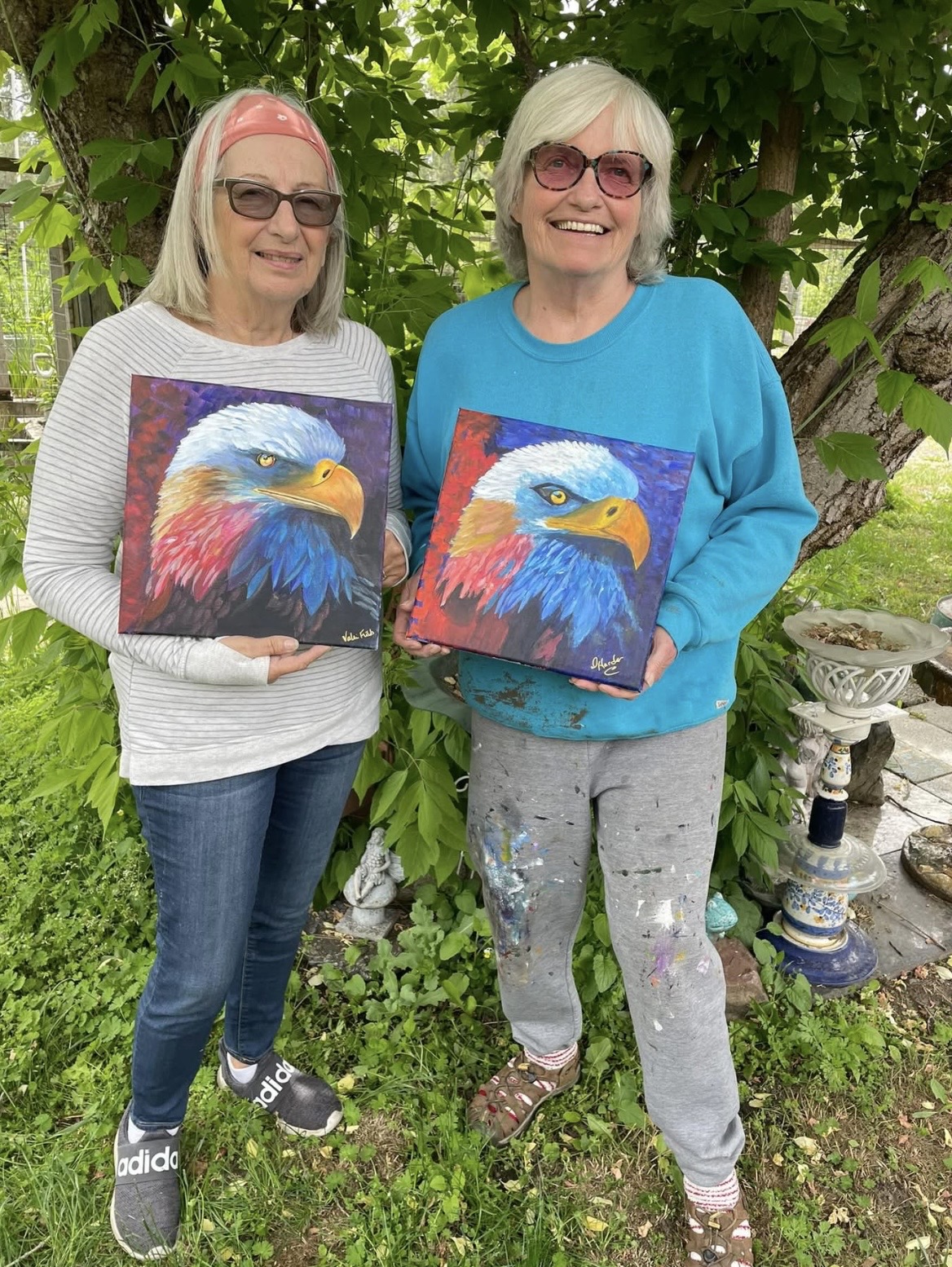 Diane Harder painting class